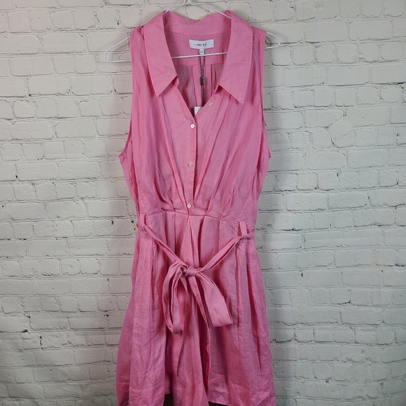 Reiss Carlotta Button Through Mini Dress size 12 - Picture 3 of 11